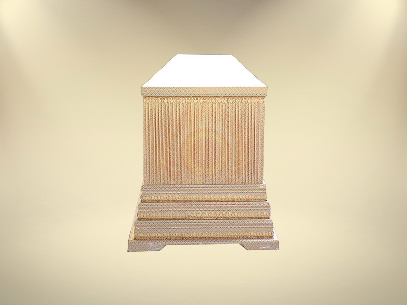 หีบบุผ้าตาดทองย่นฐาน 3 ชั้น ขายโลงศพ โลงศพราคา
