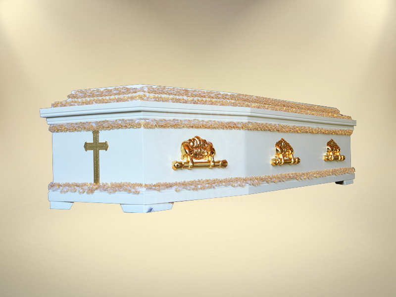 หีบคริสต์ (หกเหลี่ยม) หีบศพ โลงศพ จำหน่ายหีบศพ โลงศพ